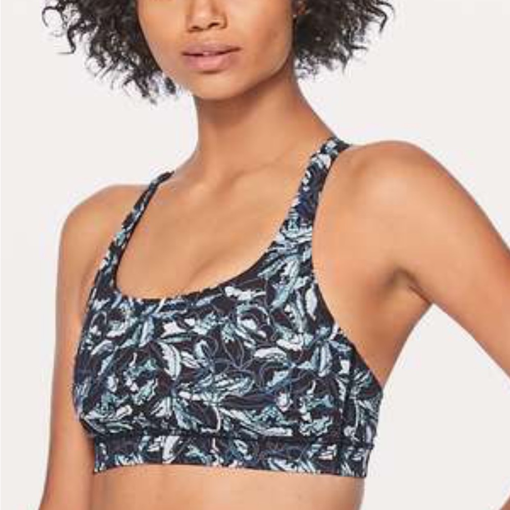 Lululemon Vuori Alo Yoga Women's Energy Bra Bralette Crop Tank Top Shirt 8